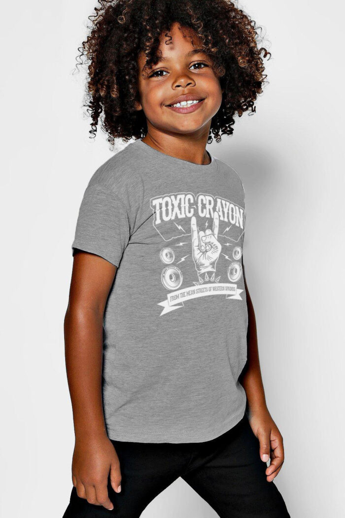 Kids Horns and Speakers - Premium Gray Crewneck T-shirt